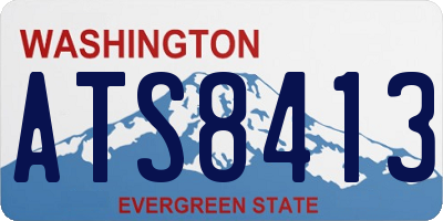 WA license plate ATS8413