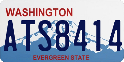 WA license plate ATS8414