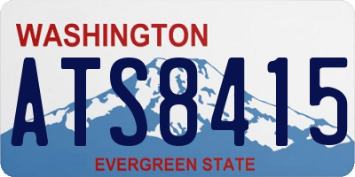 WA license plate ATS8415