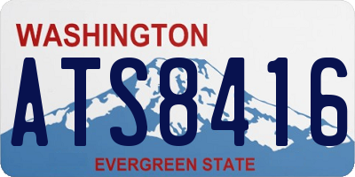 WA license plate ATS8416