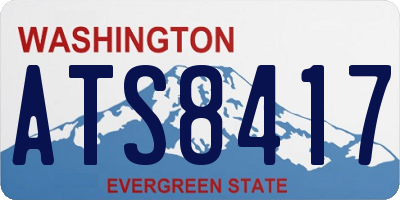WA license plate ATS8417