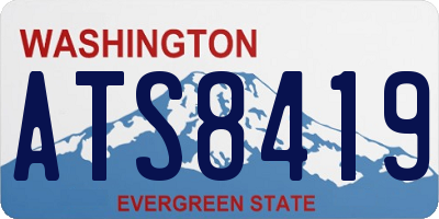 WA license plate ATS8419
