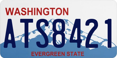 WA license plate ATS8421