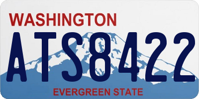 WA license plate ATS8422