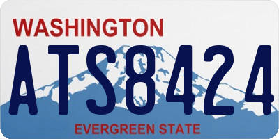 WA license plate ATS8424