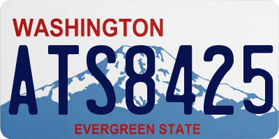 WA license plate ATS8425