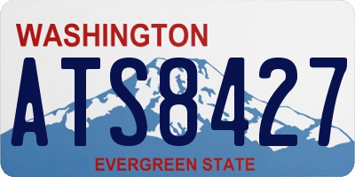 WA license plate ATS8427