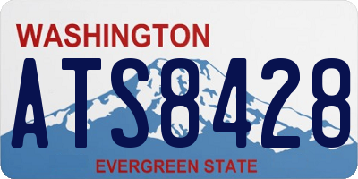 WA license plate ATS8428