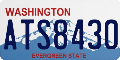WA license plate ATS8430