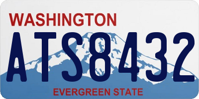 WA license plate ATS8432