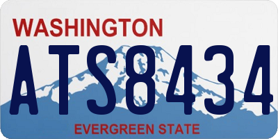 WA license plate ATS8434