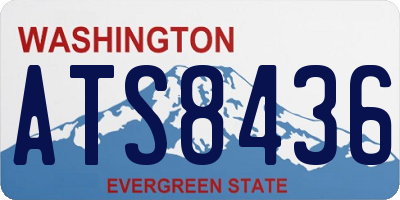 WA license plate ATS8436