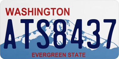 WA license plate ATS8437