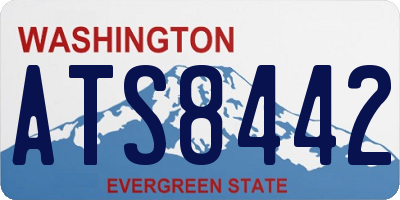 WA license plate ATS8442