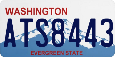 WA license plate ATS8443