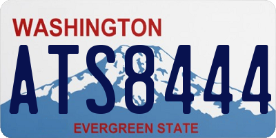 WA license plate ATS8444