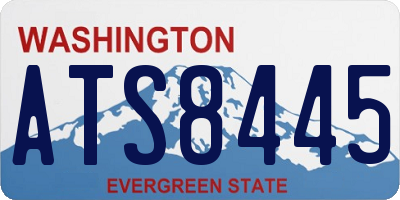 WA license plate ATS8445