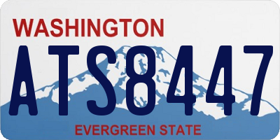 WA license plate ATS8447