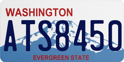 WA license plate ATS8450
