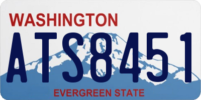 WA license plate ATS8451