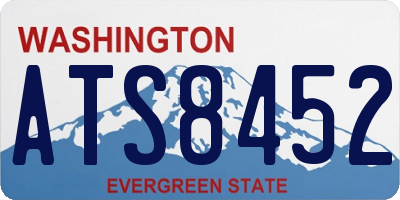 WA license plate ATS8452