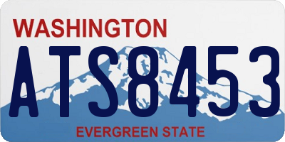 WA license plate ATS8453
