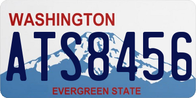 WA license plate ATS8456