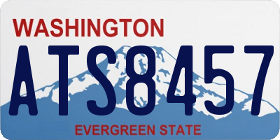 WA license plate ATS8457