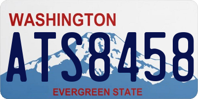 WA license plate ATS8458