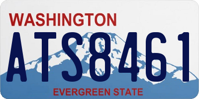 WA license plate ATS8461