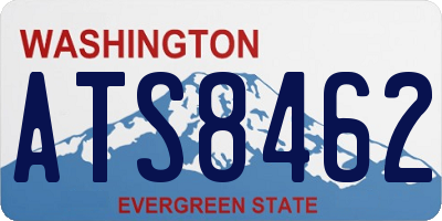 WA license plate ATS8462