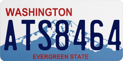 WA license plate ATS8464