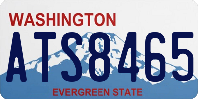 WA license plate ATS8465