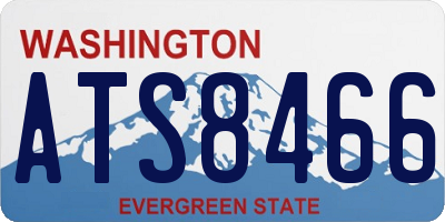 WA license plate ATS8466