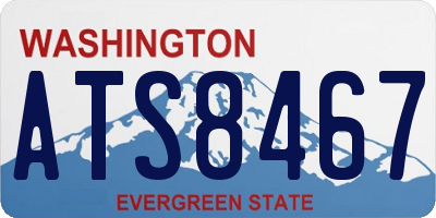 WA license plate ATS8467