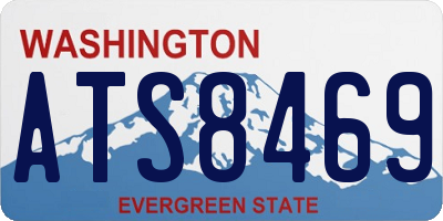 WA license plate ATS8469
