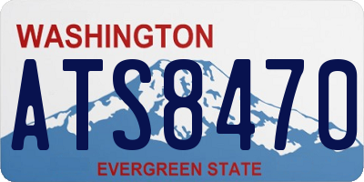 WA license plate ATS8470