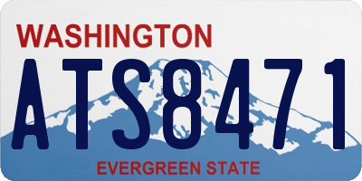 WA license plate ATS8471