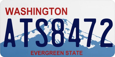 WA license plate ATS8472