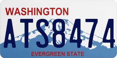 WA license plate ATS8474