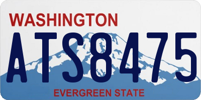 WA license plate ATS8475