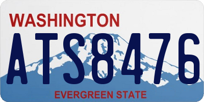 WA license plate ATS8476