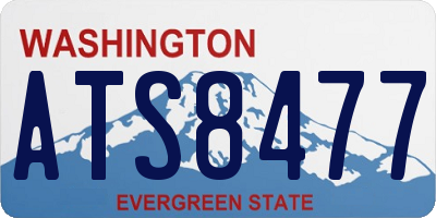 WA license plate ATS8477