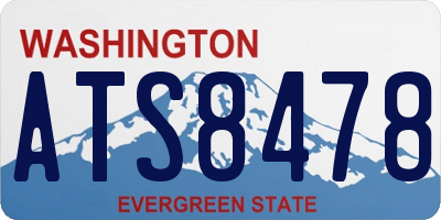 WA license plate ATS8478