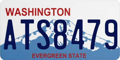 WA license plate ATS8479