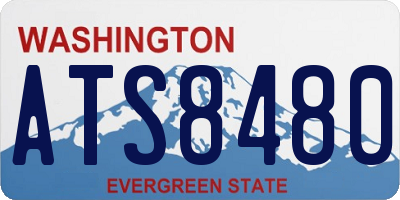 WA license plate ATS8480