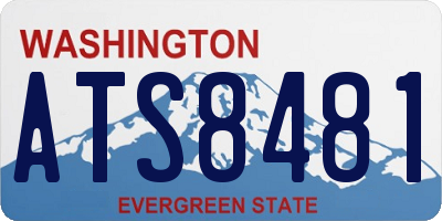 WA license plate ATS8481