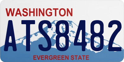 WA license plate ATS8482