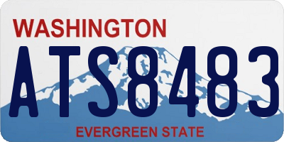 WA license plate ATS8483