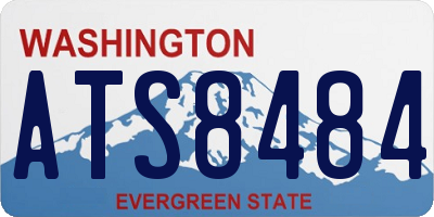 WA license plate ATS8484